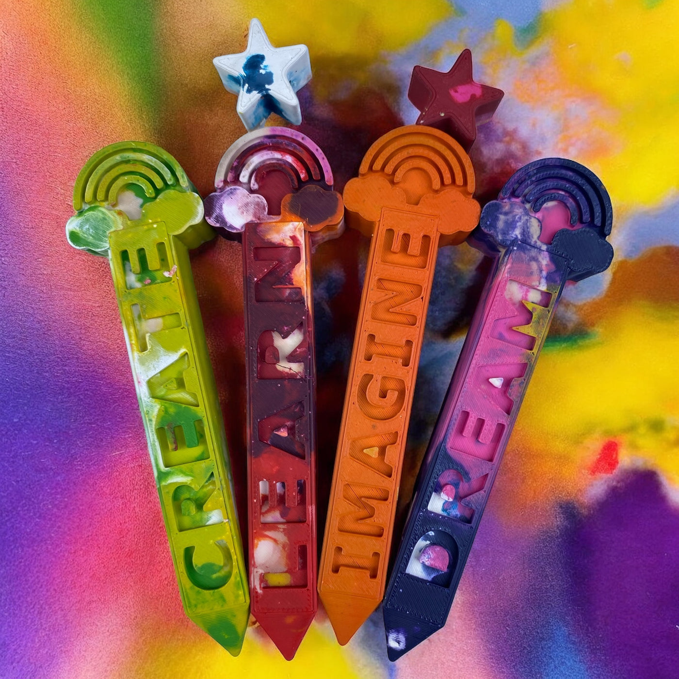 Custom Crayon Mold - Rainbows