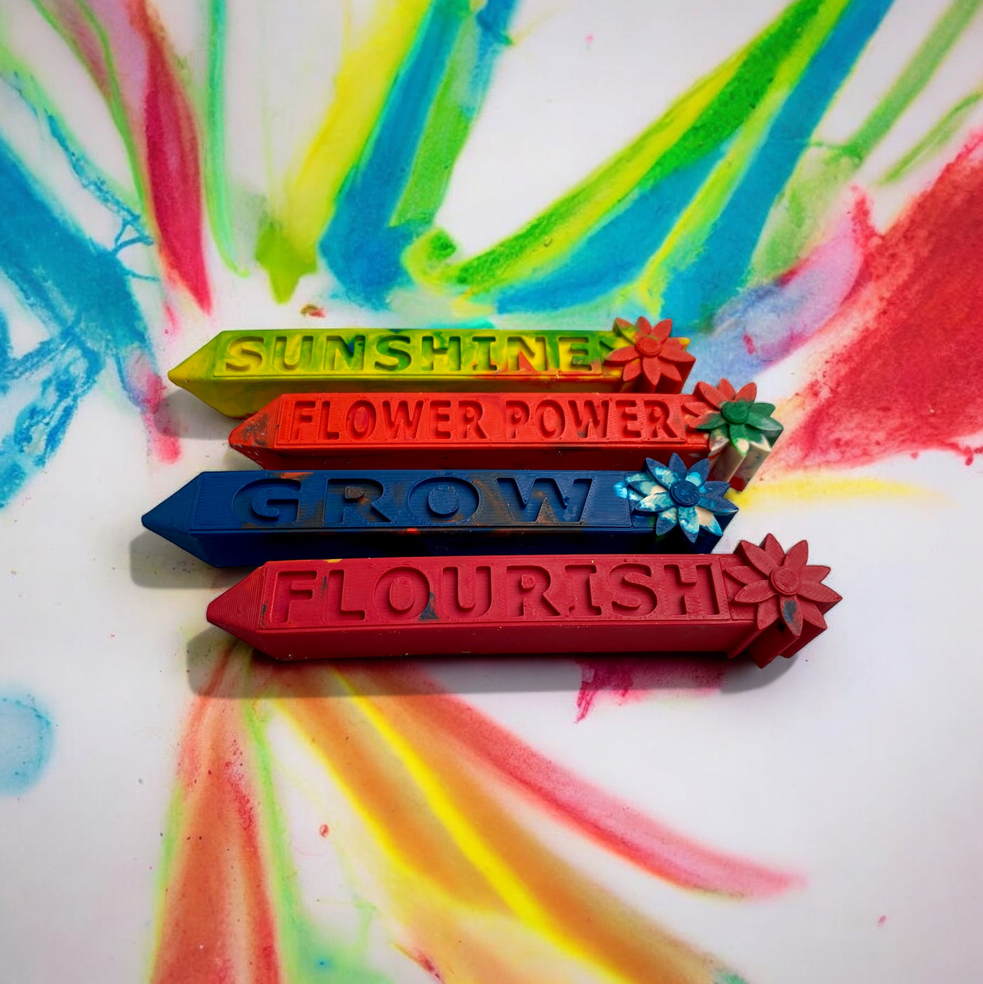 Custom Crayon Mold - Flowers