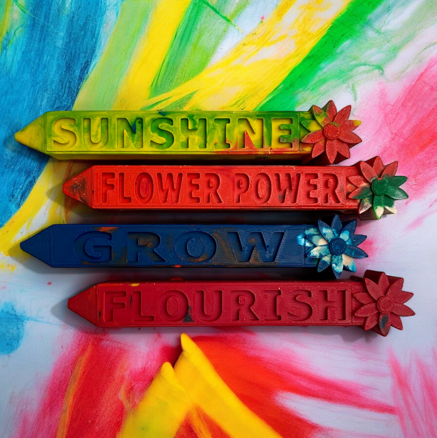 Custom Crayon Mold - Flowers